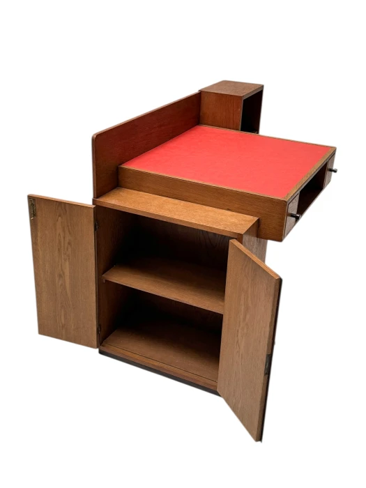 Art Deco Modernist Desk by P.E.L. Izeren for De Genneper Molen, 1920s